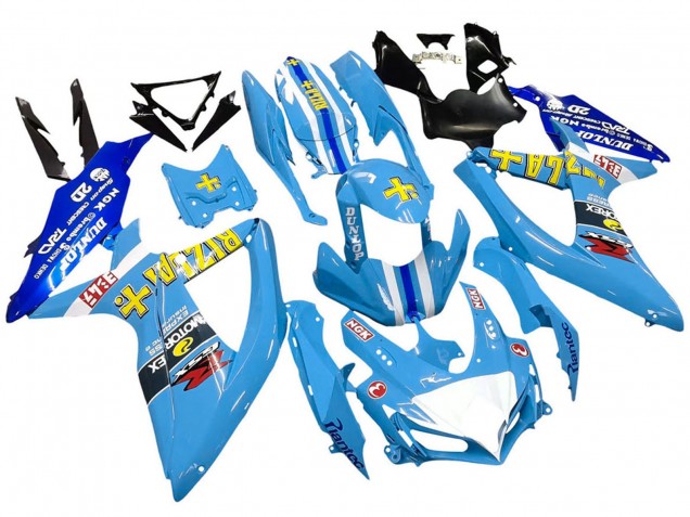 2008-2010 Suzuki GSXR 600 / GSXR 750 Motorcycle Fairings - Blue Yellow Rizla Australia for Sale