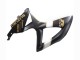 2008-2010 Suzuki GSXR 600 / GSXR 750 Motorcycle Fairings - Matte Black White Gold Australia for Sale