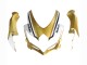 2008-2010 Suzuki GSXR 600 / GSXR 750 Motorcycle Fairings - Matte Black White Gold Australia for Sale