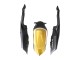 2008-2010 Suzuki GSXR 600 / GSXR 750 Motorcycle Fairings - Matte Black White Gold Australia for Sale