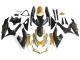 2008-2010 Suzuki GSXR 600 / GSXR 750 Motorcycle Fairings - Matte Black White Gold Australia for Sale
