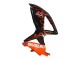 2008-2010 Suzuki GSXR 600 / GSXR 750 Motorcycle Fairings - Glossy Black Orange Flame Australia for Sale