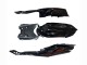 2008-2010 Suzuki GSXR 600 / GSXR 750 Motorcycle Fairings - Glossy Black Orange Flame Australia for Sale