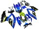 2008-2010 Suzuki GSXR 600 / GSXR 750 Motorcycle Fairings - Blue Fluorescent Green Shark Australia for Sale
