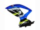2008-2010 Suzuki GSXR 600 / GSXR 750 Motorcycle Fairings - Blue Fluorescent Green Shark Australia for Sale