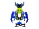 2008-2010 Suzuki GSXR 600 / GSXR 750 Motorcycle Fairings - Blue Fluorescent Green Shark Australia for Sale