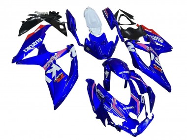 2008-2010 Suzuki GSXR 600 / GSXR 750 Motorcycle Fairings - White Blue Pink Ecstar Motul Australia for Sale