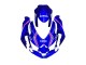 2008-2010 Suzuki GSXR 600 / GSXR 750 Motorcycle Fairings - White Blue Pink Ecstar Motul Australia for Sale