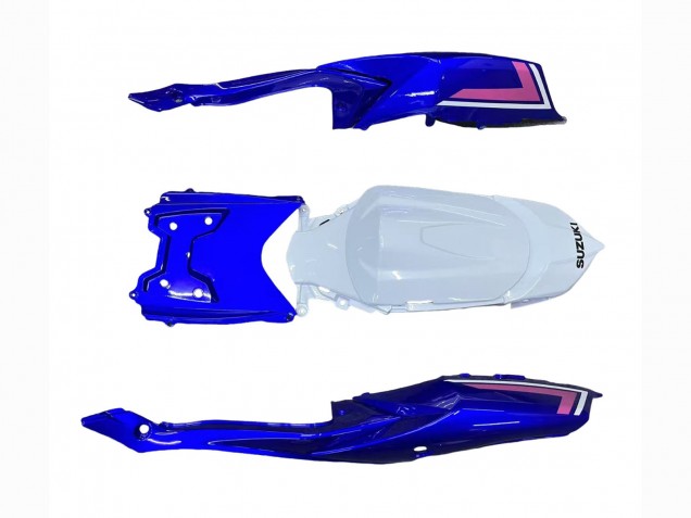 2008-2010 Suzuki GSXR 600 / GSXR 750 Motorcycle Fairings - White Blue Pink Ecstar Motul Australia for Sale