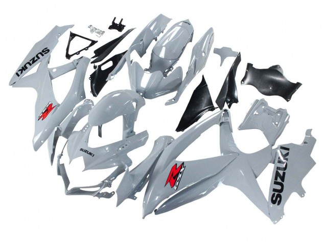 2008-2010 Suzuki GSXR 600 / GSXR 750 Motorcycle Fairings - Glossy Grey Australia for Sale