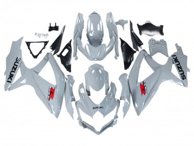 2008-2010 Suzuki GSXR 600 / GSXR 750 Motorcycle Fairings - Glossy Grey Australia for Sale
