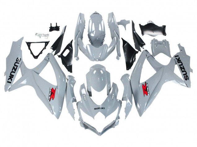 2008-2010 Suzuki GSXR 600 / GSXR 750 Motorcycle Fairings - Glossy Grey Australia for Sale