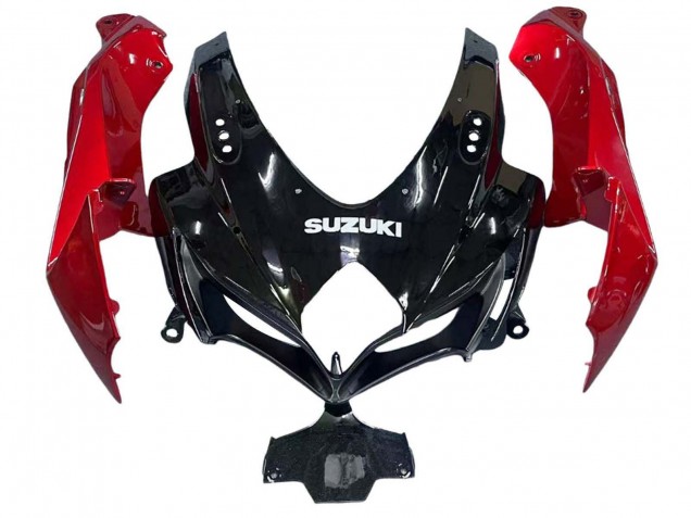 2008-2010 Suzuki GSXR 600 / GSXR 750 Motorcycle Fairings - Red Glossy Black Australia for Sale