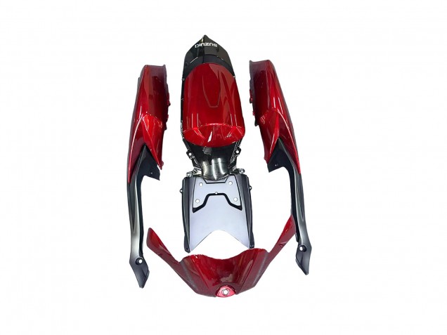 2008-2010 Suzuki GSXR 600 / GSXR 750 Motorcycle Fairings - Red Glossy Black Australia for Sale