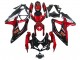 2008-2010 Suzuki GSXR 600 / GSXR 750 Motorcycle Fairings - Red Glossy Black Australia for Sale