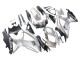 2008-2010 Suzuki GSXR 600 / GSXR 750 Motorcycle Fairings - Silver Matte Black Australia for Sale
