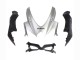 2008-2010 Suzuki GSXR 600 / GSXR 750 Motorcycle Fairings - Silver Matte Black Australia for Sale
