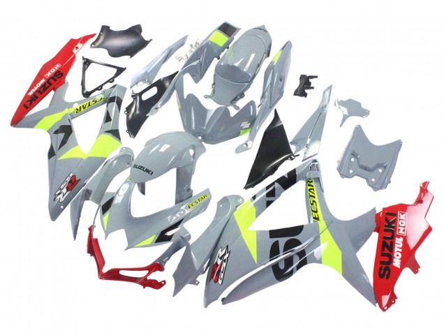 2008-2010 Suzuki GSXR 600 / GSXR 750 Motorcycle Fairings - Grey Yellow Red Australia for Sale
