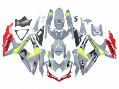 2008-2010 Suzuki GSXR 600 / GSXR 750 Motorcycle Fairings - Grey Yellow Red Australia for Sale