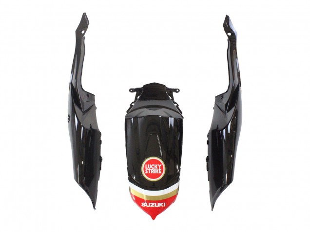 2008-2010 Suzuki GSXR 600 / GSXR 750 Motorcycle Fairings - Glossy Black Red White Motul Lucky Strike Australia for Sale