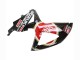 2008-2010 Suzuki GSXR 600 / GSXR 750 Motorcycle Fairings - Glossy Black Red White Motul Lucky Strike Australia for Sale