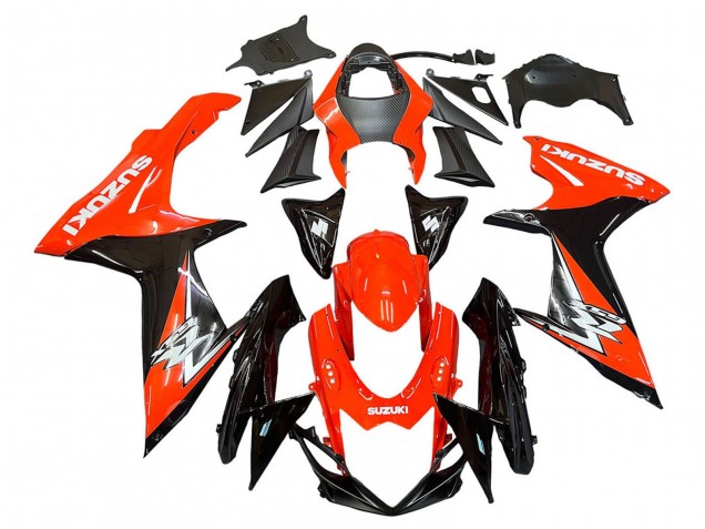 2011-2024 Suzuki GSXR 600 / GSXR 750 Motorcycle Fairings Kits - Red Glossy Black Australia for Sale