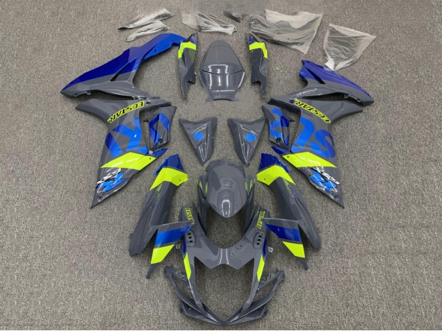 2011-2024 Suzuki GSXR 600 / GSXR 750 Motorcycle Fairings - Dark Nardo Grey Blue Fluorescent Yellow Australia for Sale
