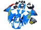 2011-2024 Suzuki GSXR 600 / GSXR 750 Motorcycle Fairings - Blue Gold Red Black Rizla Australia for Sale