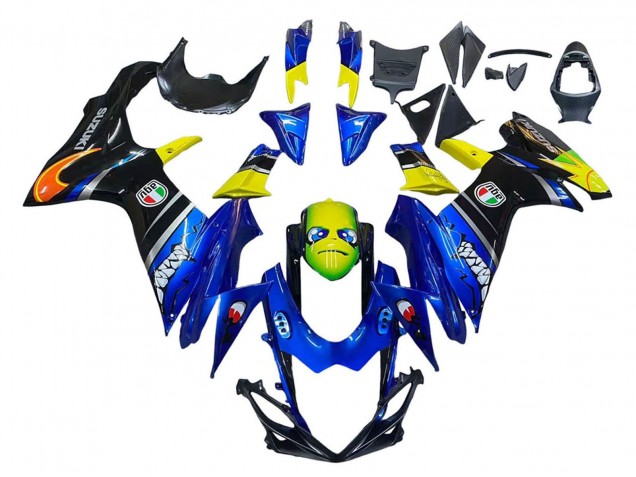 2011-2024 Suzuki GSXR 600 / GSXR 750 Motorcycle Fairings - Blue Yellow Australia for Sale