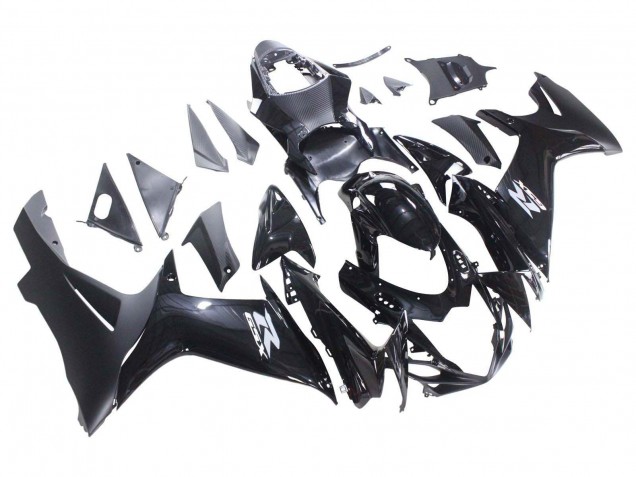 2011-2024 Suzuki GSXR 600 / GSXR 750 Motorcycle Fairings - Glossy Black Matte Black White Decal Australia for Sale