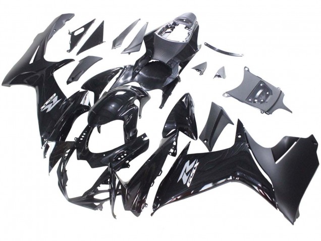 2011-2024 Suzuki GSXR 600 / GSXR 750 Motorcycle Fairings - Glossy Black Matte Black White Decal Australia for Sale