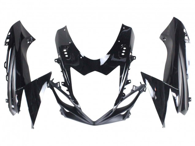 2011-2024 Suzuki GSXR 600 / GSXR 750 Motorcycle Fairings - Glossy Black Matte Black White Decal Australia for Sale