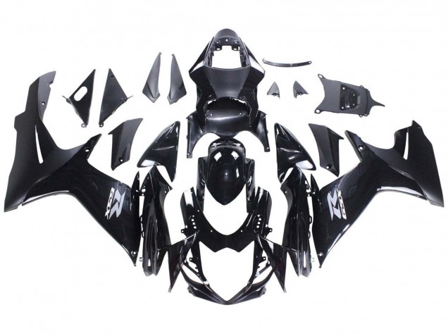 2011-2024 Suzuki GSXR 600 / GSXR 750 Motorcycle Fairings - Glossy Black Matte Black White Decal Australia for Sale