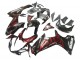 2011-2024 Suzuki GSXR 600 / GSXR 750 Motorcycle Fairings - Glossy Black Red Flame Australia for Sale
