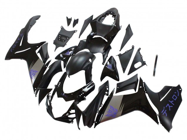 2011-2024 Suzuki GSXR 600 / GSXR 750 Motorcycle Fairings - Matte Black Grey Purple Australia for Sale