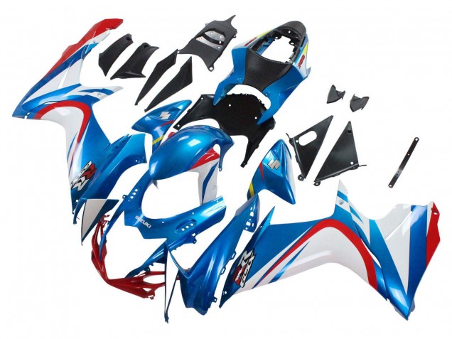 2011-2024 Suzuki GSXR 600 / GSXR 750 Motorcycle Fairings - Blue White Red Australia for Sale