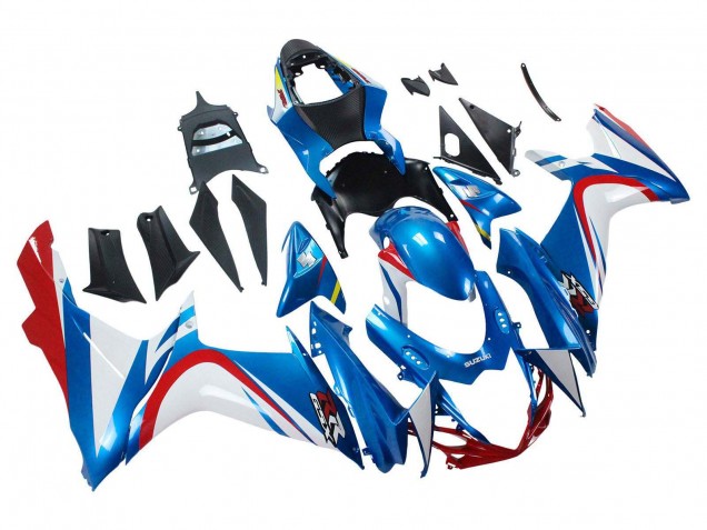 2011-2024 Suzuki GSXR 600 / GSXR 750 Motorcycle Fairings - Blue White Red Australia for Sale