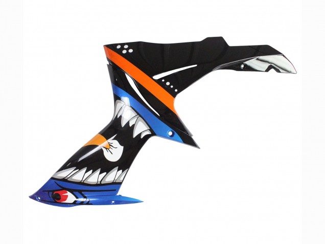 2011-2024 Suzuki GSXR 600 / GSXR 750 Motorcycle Fairings - Light Blue Orange Black White Shark 46 Australia for Sale
