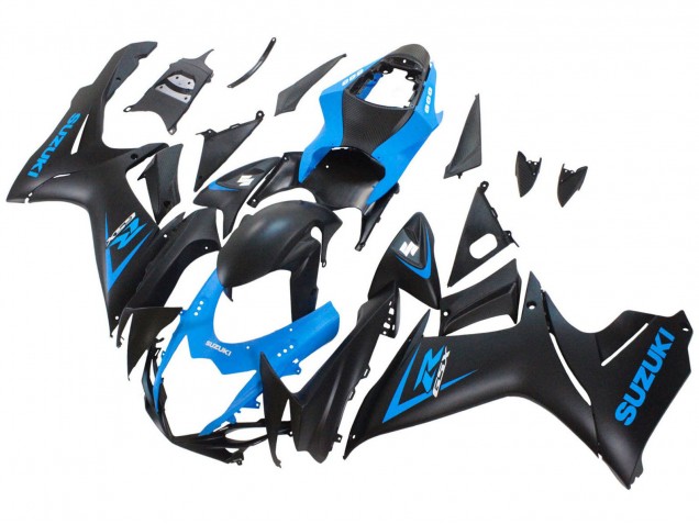 2011-2024 Suzuki GSXR 600 / GSXR 750 Motorcycle Fairing - Blue Matte Black Australia for Sale