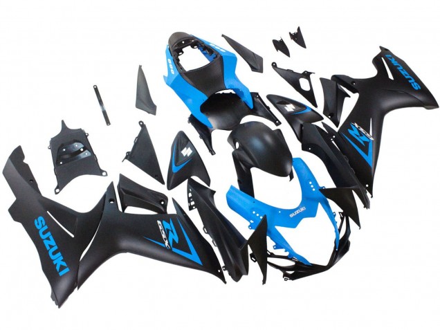 2011-2024 Suzuki GSXR 600 / GSXR 750 Motorcycle Fairing - Blue Matte Black Australia for Sale