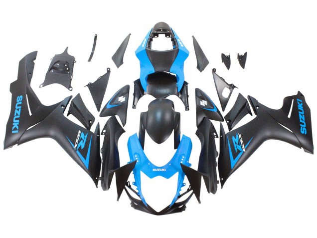 2011-2024 Suzuki GSXR 600 / GSXR 750 Motorcycle Fairing - Blue Matte Black Australia for Sale