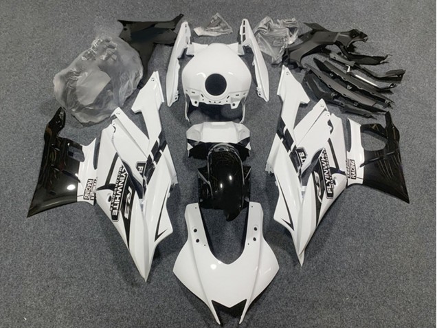 2019-2021 Yamaha YZF R3/R25 Motorcycle Fairings - White Glossy Black Australia for Sale