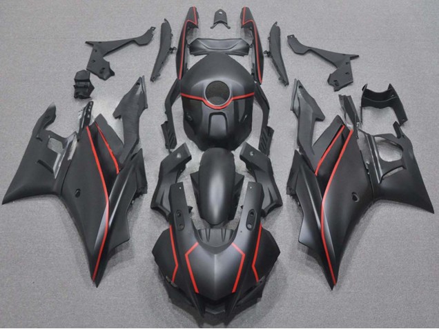 2019-2021 Yamaha YZF R3/R25 Motorcycle Fairings - Matte Black Red Australia for Sale