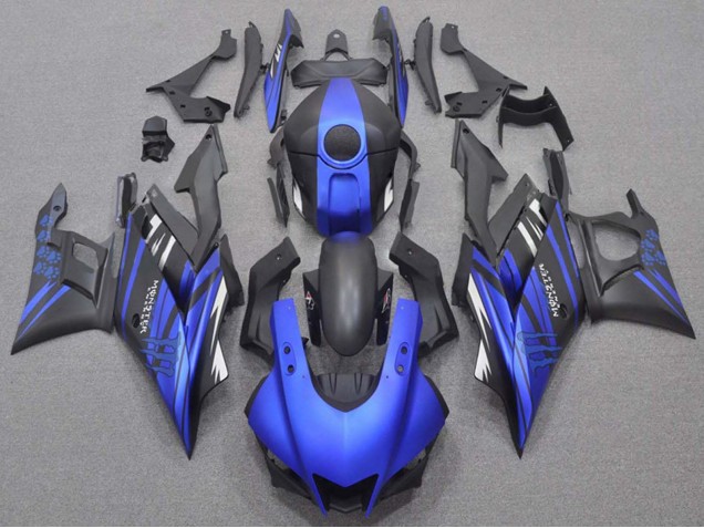 2019-2021 Yamaha YZF R3/R25 Motorcycle Fairings - Blue Matte Black Monster Australia for Sale
