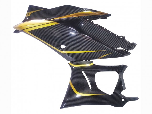 2019-2021 Yamaha YZF R3/R25 Motorcycle Fairings - Gold Black Carbon Fiber Australia for Sale