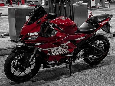 2019-2021 Yamaha YZF R3/R25 Motorcycle Fairings - Dark Red White Silver Black Valsir Australia for Sale