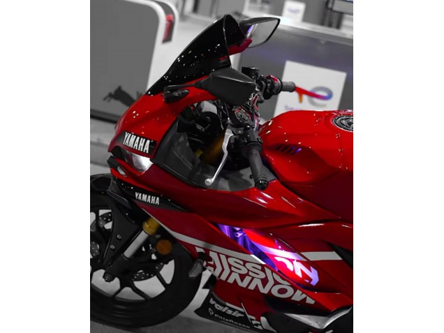 2019-2021 Yamaha YZF R3/R25 Motorcycle Fairings - Dark Red White Silver Black Valsir Australia for Sale