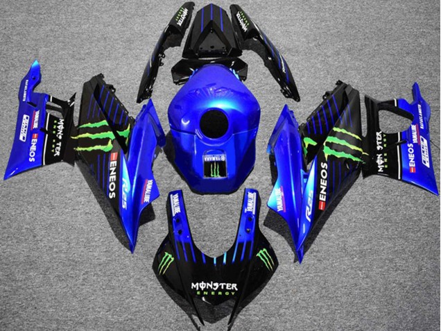 2019-2021 Yamaha YZF R3/R25 Motorcycle Fairings - Blue Black Green ENEOS Yamalube Monster Australia for Sale
