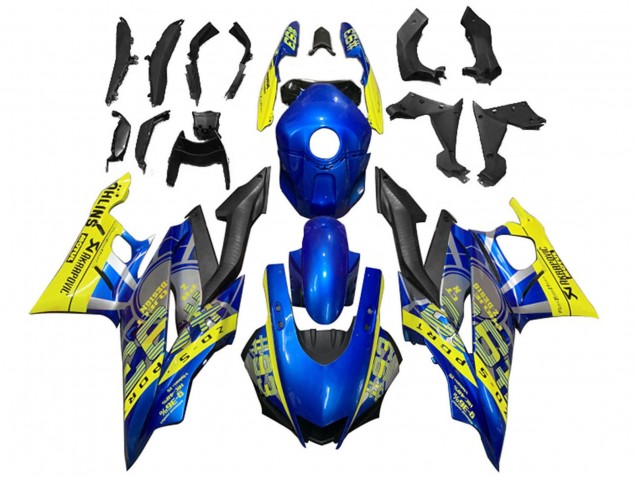2019-2021 Yamaha YZF R3/R25 Motorcycle Fairings - Yellow Blue Black Motul Australia for Sale