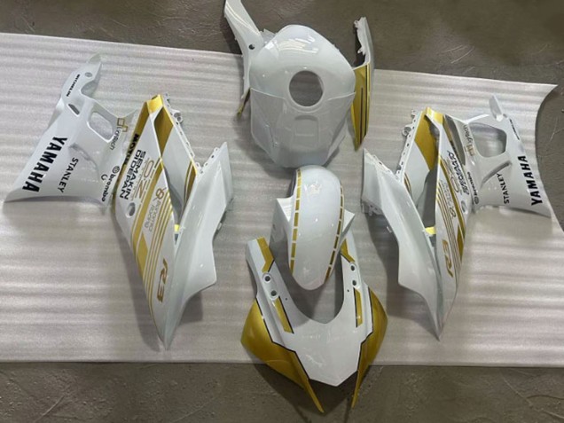 2019-2021 Yamaha YZF R3/R25 Motorcycle Fairings - White Gold Semakin Didepan Australia for Sale